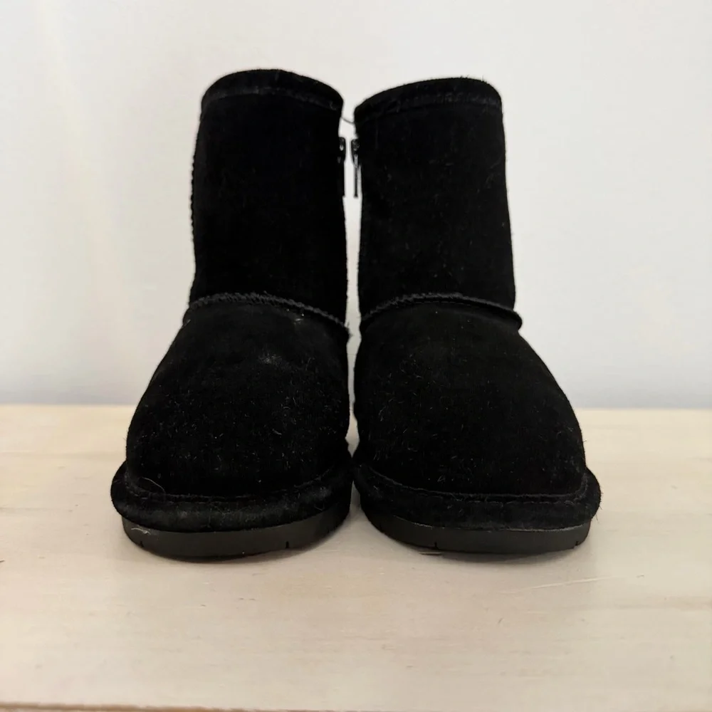 Bearpaw Black Suede Elle Short Boots